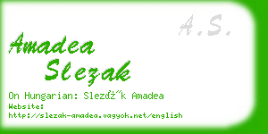 amadea slezak business card